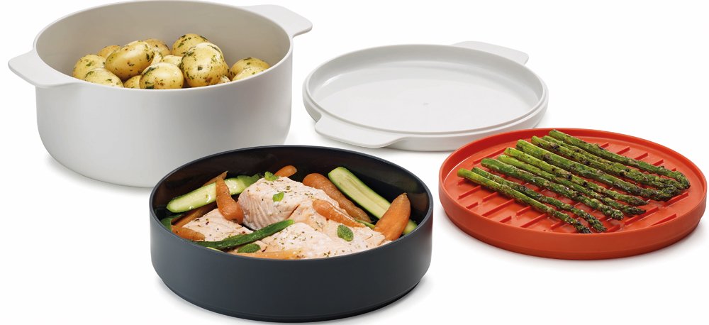 45001 M-Cuisine 4 Piece Stackable Microwave Cooking Set