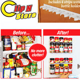 1/2/4 Pcs Organizer Rack Kitchen Cabinet Door Hooks Jars Spice Holder Tools