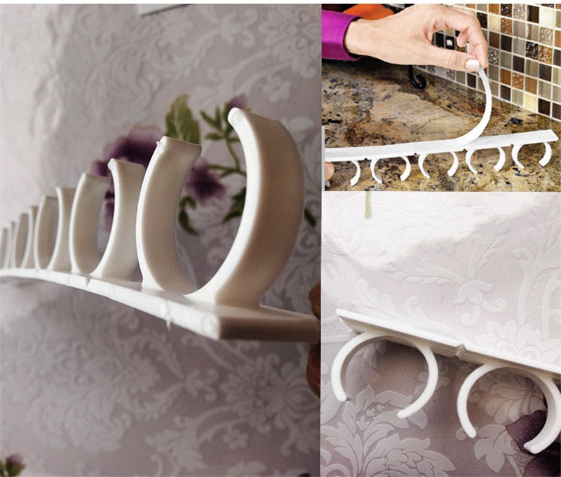 1/2/4 Pcs Organizer Rack Kitchen Cabinet Door Hooks Jars Spice Holder Tools