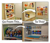 1/2/4 Pcs Organizer Rack Kitchen Cabinet Door Hooks Jars Spice Holder Tools