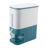 Automatic Plastic Cereal Dispenser Storage Box Measuring Cup Kitchen Food Tank Rice Container Organizer Grain Storage Cans